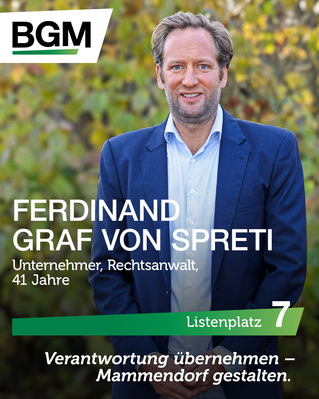 Listenplatz 7 - Ferdinand Graf von Spreti